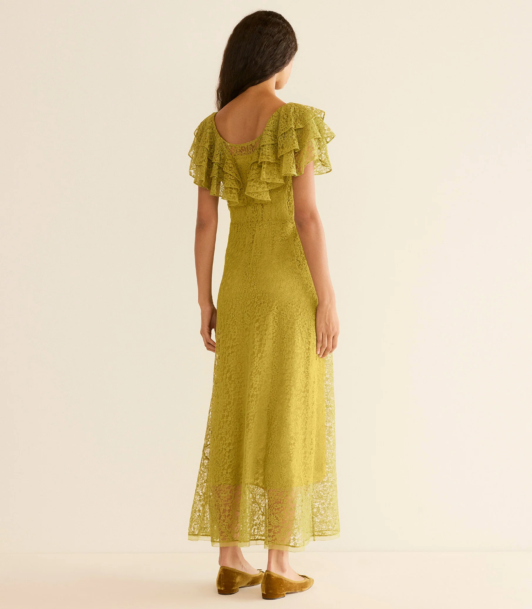 NEVARA DRESS -- GREEN TEA - Image 8